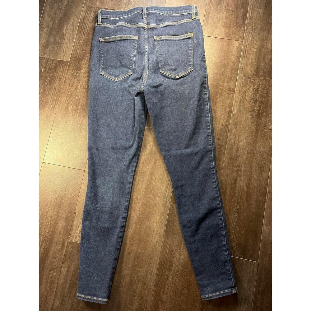 Lucky Brand Uni Fit Jeans Womens 4 (30-32) R Blue Dark Wash High Rise Skinny‎ - Picture 2 of 6